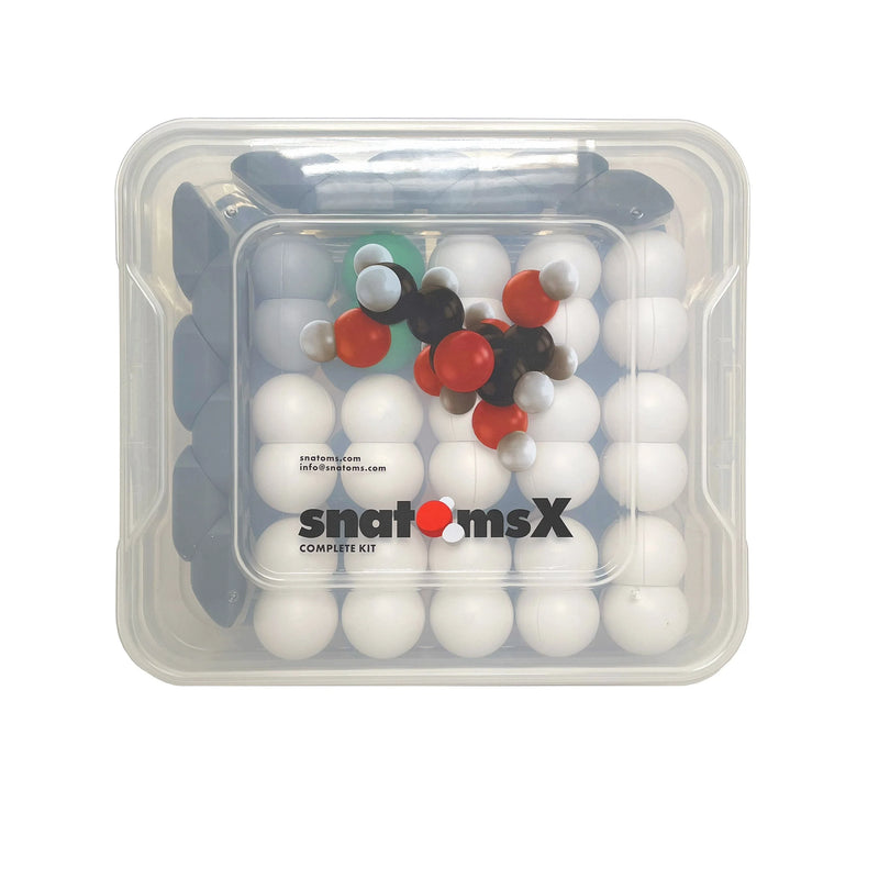 Magnetic molecular models kit with colorful magnetic atomic models, ideal chemistry models for schools.